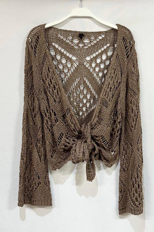 Victoria Crochet Tie Top