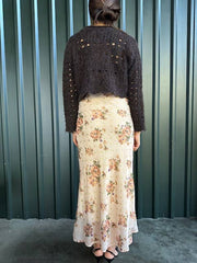 Autumn Floral Middy Skirt