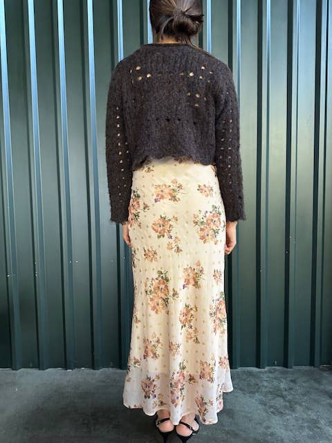 Autumn Floral Middy Skirt