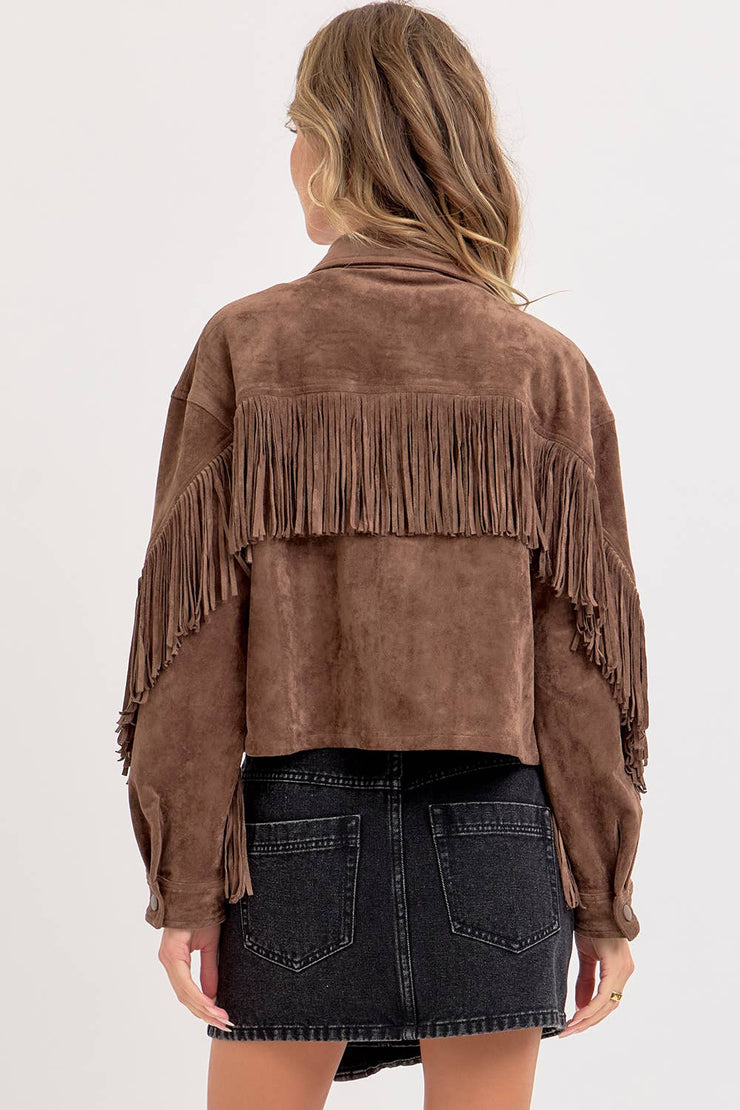 Winona WESTERN-INSPIRED SUEDE SHACKET