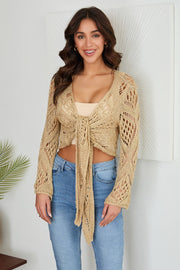 Victoria Crochet Tie Top