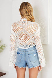 Victoria Crochet Tie Top