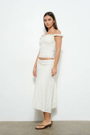 Erin  ASYMMETRICAL  MIDI SKIRT