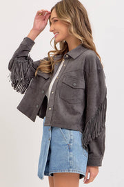 Winona WESTERN-INSPIRED SUEDE SHACKET