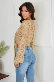 Victoria Crochet Tie Top