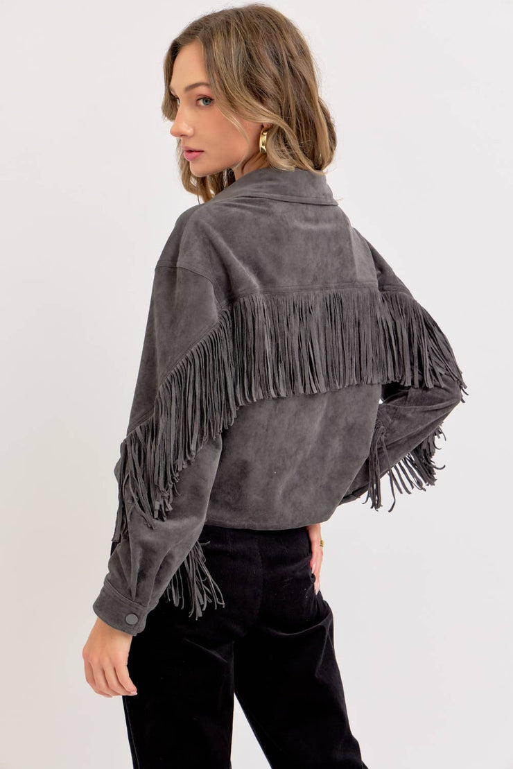 Winona WESTERN-INSPIRED SUEDE SHACKET