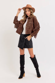 Winona WESTERN-INSPIRED SUEDE SHACKET