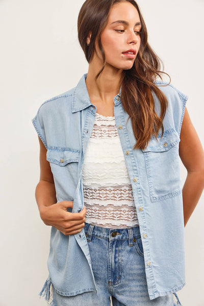 Leona Denim Vest