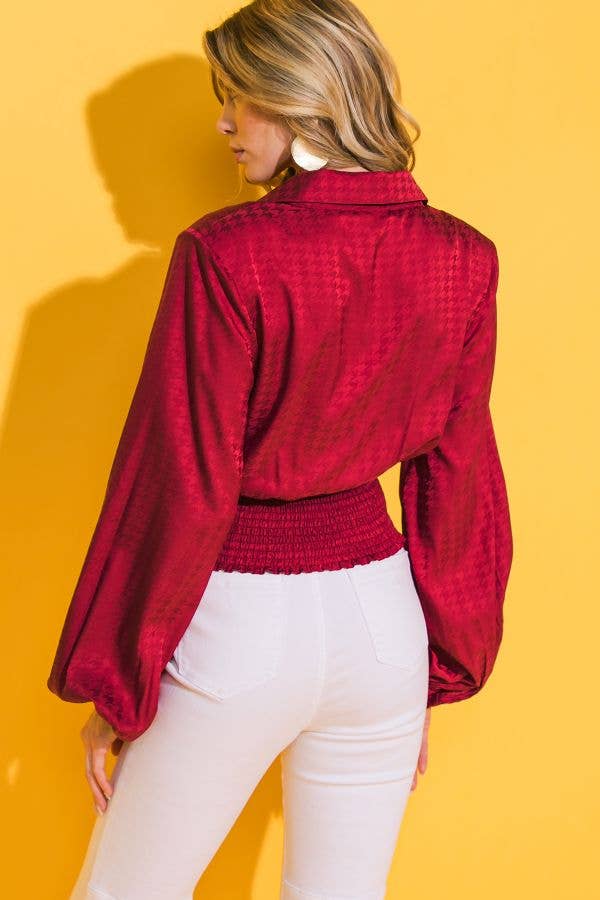 Jaquie satin top