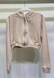 Shanna CROPPED ZIP-UP HOODIE & DRAWSTING PANTS SET