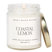 Sweet Water Decor 9oz Soy Candle - Coastal Lemon