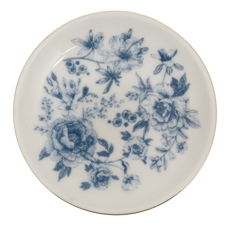 Blue Ceramic Jewelry Dish
