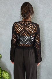 Victoria Crochet Tie Top