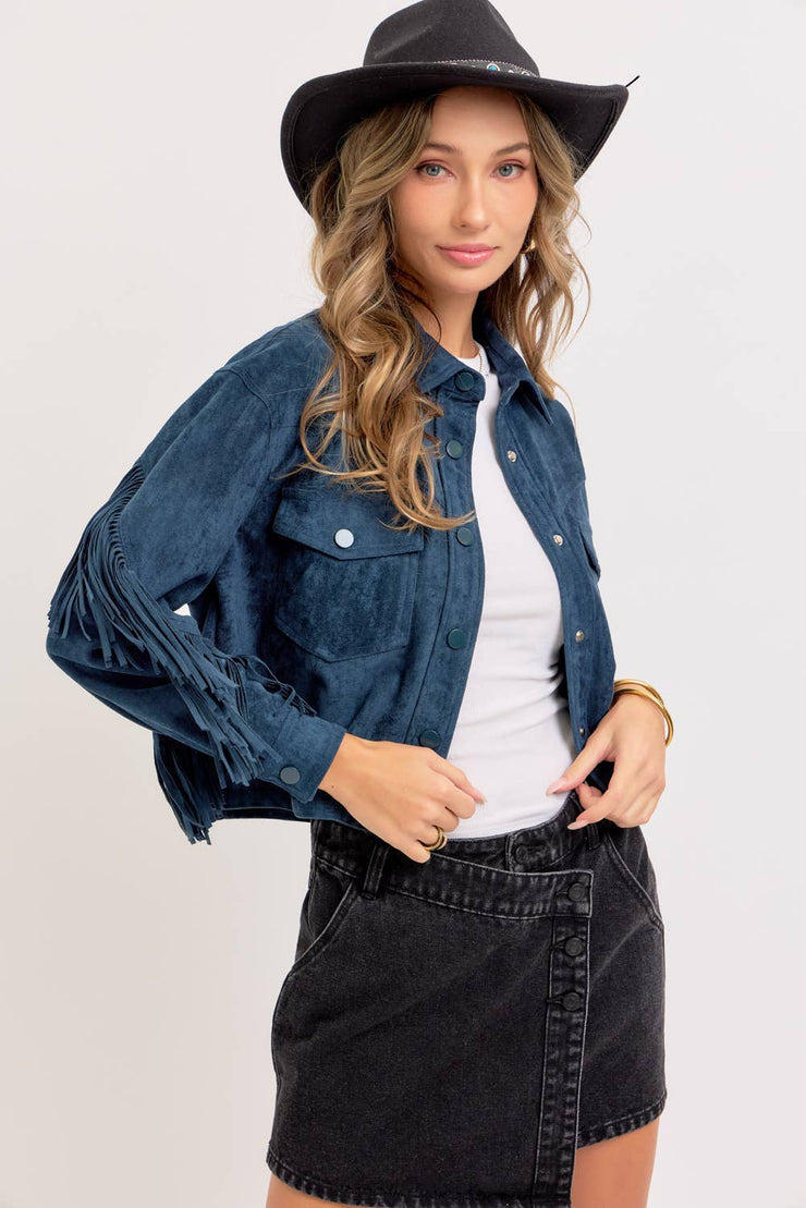 Winona WESTERN-INSPIRED SUEDE SHACKET