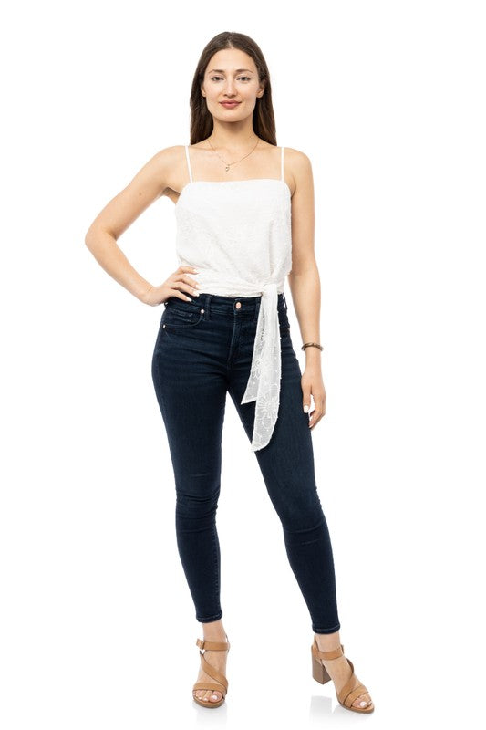 Floral Embroidery Tank