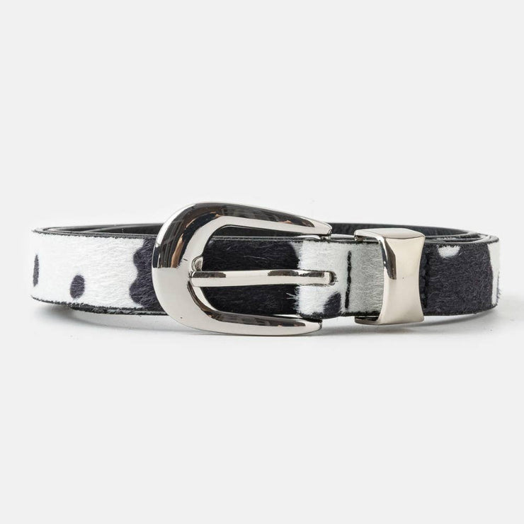 Fifi Faux Cow Belt