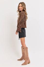 Winona WESTERN-INSPIRED SUEDE SHACKET