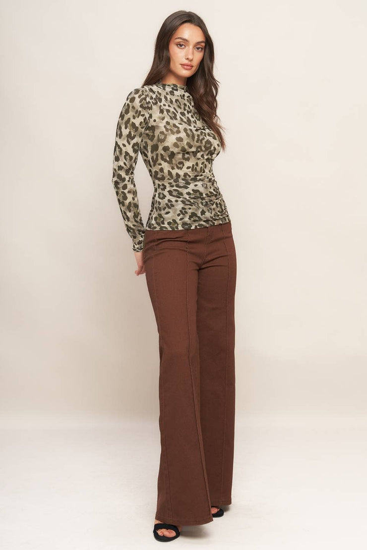 A printed power mesh top - IT13846