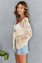Victoria Crochet Tie Top