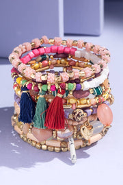 Charise Multi Beads Bracelet Set