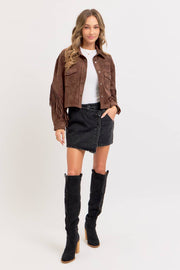 Winona WESTERN-INSPIRED SUEDE SHACKET