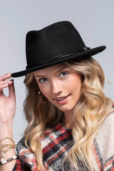 Wool Knotted Double Braided Fedora