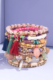 Charise Multi Beads Bracelet Set