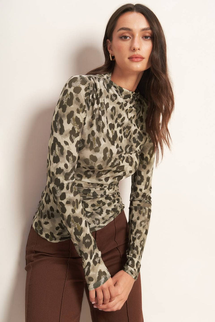 A printed power mesh top - IT13846