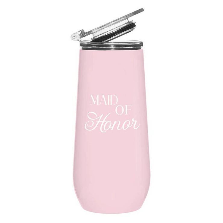 Stainless Steel Champagne Tumbler - Maid of Honor