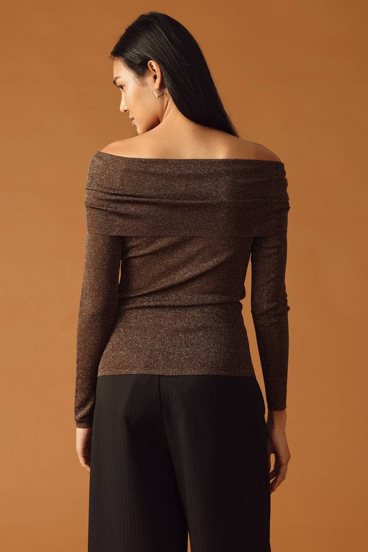 Belle Mesh Shimmery Top