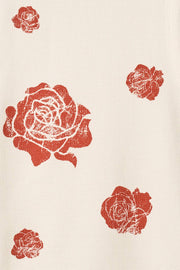 Vintage Roses Waffle Knit Graphic Tank Top