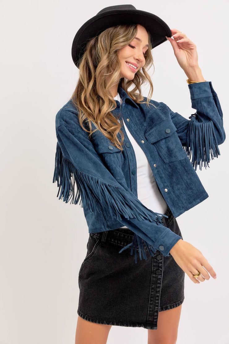 Winona WESTERN-INSPIRED SUEDE SHACKET