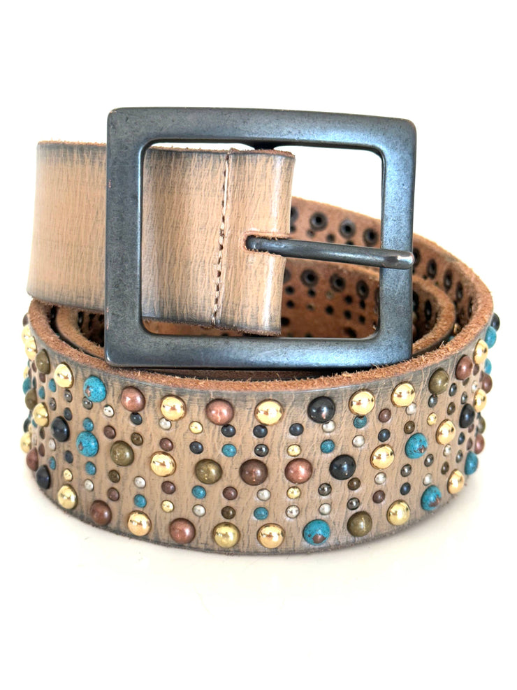Multi Colored Studded Belt