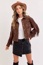 Winona WESTERN-INSPIRED SUEDE SHACKET