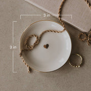 Blue Ceramic Jewelry Dish