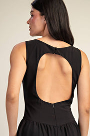 Ophelia OPEN BACK BUBBLE HEM MIDI DRESS