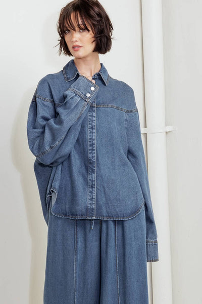 Giana lightweight denim top