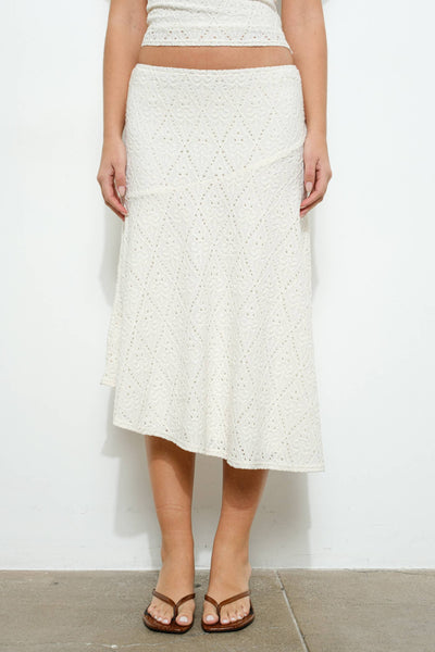 Erin  ASYMMETRICAL  MIDI SKIRT