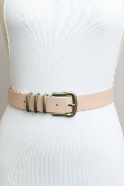 Blush Leather Belt
