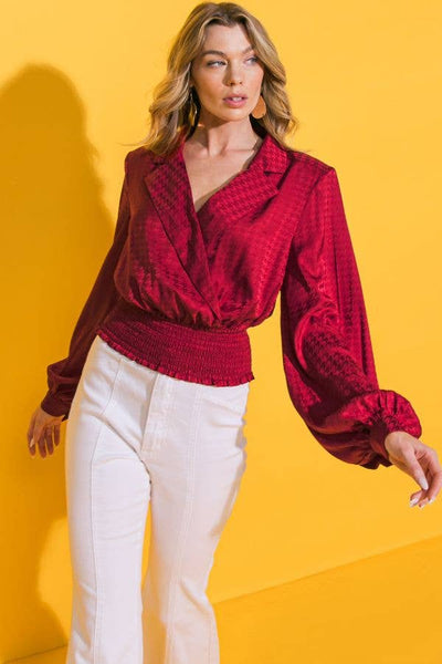 Jaquie satin top