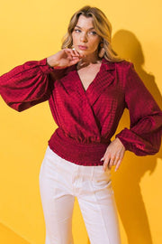Jaquie satin top