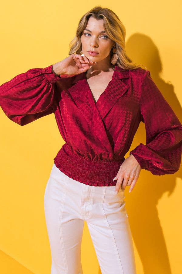 Jaquie satin top