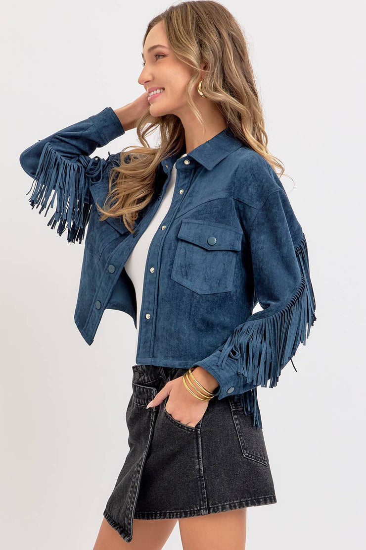 Winona WESTERN-INSPIRED SUEDE SHACKET