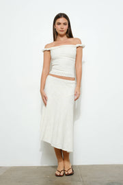 Erin  ASYMMETRICAL  MIDI SKIRT