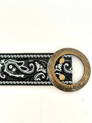 Paisley Belt in Forest Green