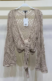 Victoria Crochet Tie Top