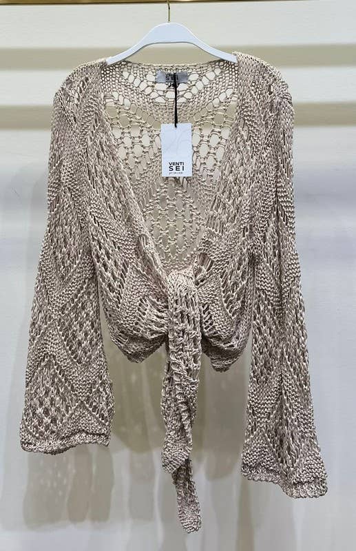 Victoria Crochet Tie Top