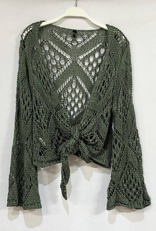 Victoria Crochet Tie Top