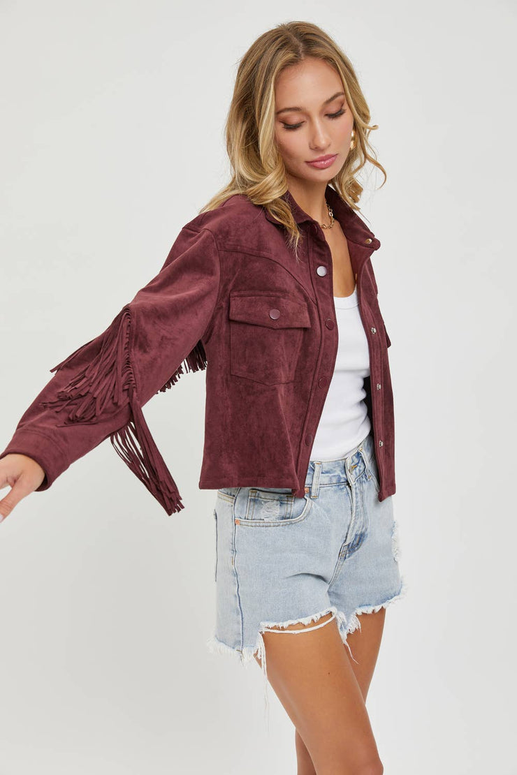 Winona WESTERN-INSPIRED SUEDE SHACKET