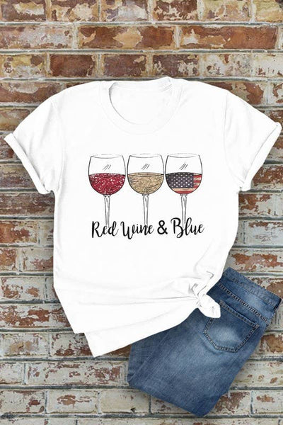 Red Wine & Blue T-Shirt